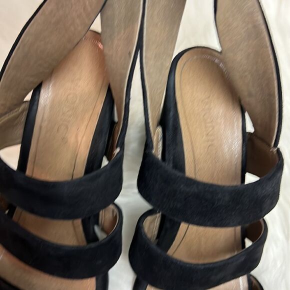 Vionic Womens Perk Blaire Black Suede Ankle Strap Heels Size 6Medium (B, M) B22B - Picture 13 of 13